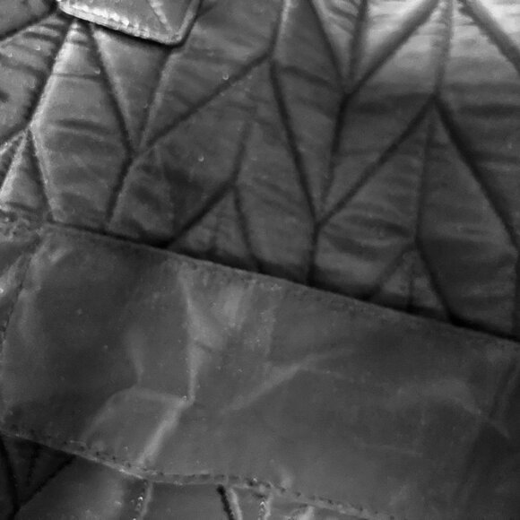 JOAN & DAVID Chevron Quilted Roll Duffle Bag NWT Size 21" - Picture 6 of 11